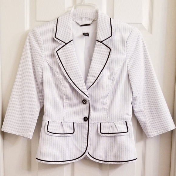 White House Black Market Jackets & Blazers - White House Black Market Striped Jacket
